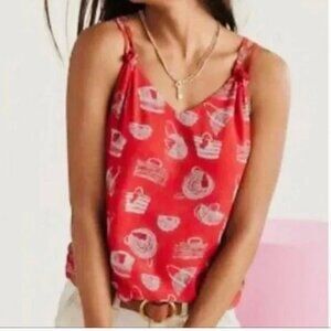 CAbi #5624 Sleeveless Nantucket Cami Blouse Size M